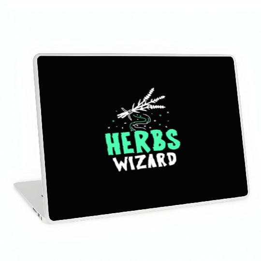 Herbs Wizard Herbalist Herb Herbalism Gardening Laptop Skins