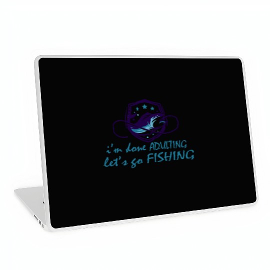 LET'S GO FISHING Laptop Skins