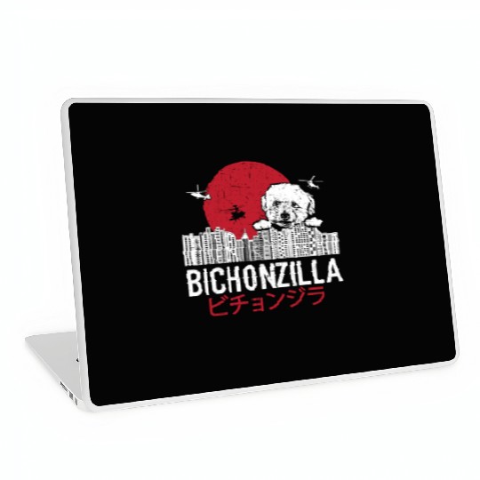 Bichonzilla Bichon Frise Dog Lover Puppy Laptop Skins