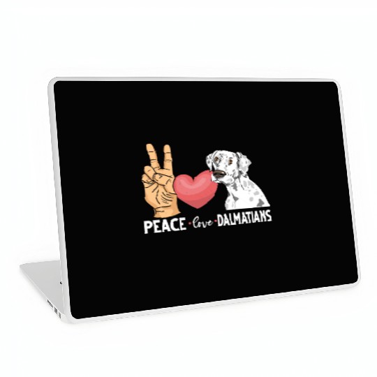 Cute Dalmatian Dog Lover Laptop Skins