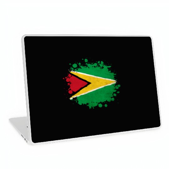 Guyana flag blob Laptop Skins