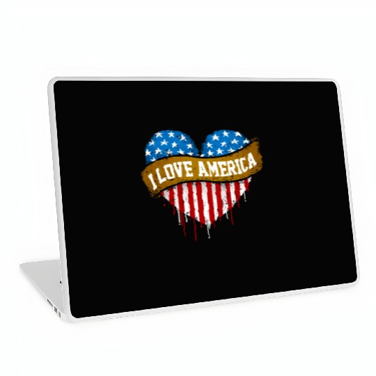 I Love America Laptop Skins