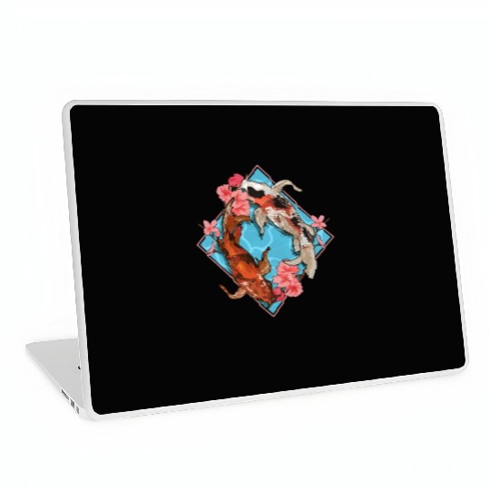 Cherry Blossom Nishikigoi Japanese Fish Koi Carp Laptop Skins
