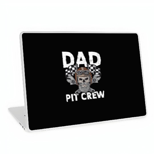 Dad Pit Crew Racing Familiy Race Car Kart Racer Laptop Skins