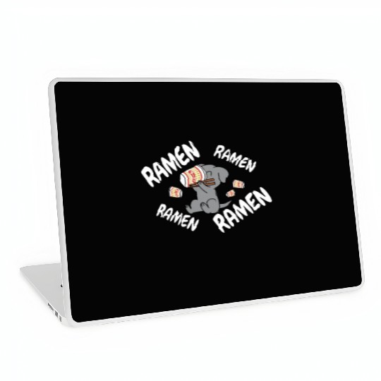 Weimaraner Instant Ramen Noodles Laptop Skins