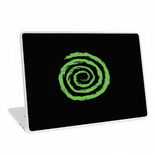 Geometric Shapes. Circle Spiral Shape Laptop Skins
