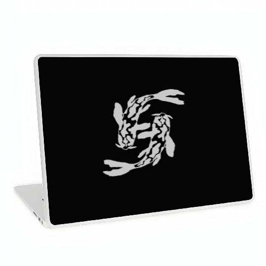 design 2 koi fish Laptop Skins