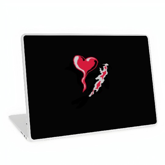 I Love Koi Fish Laptop Skins
