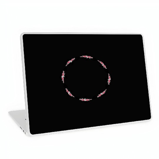 circle koi fish nishikigoi Laptop Skins