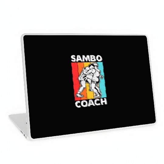 Sambo Coach Training Fighter Martial Arts Laptop Skins