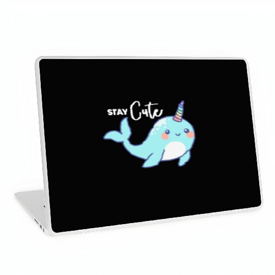 Stay Cute, Narwhal Laptop Skins