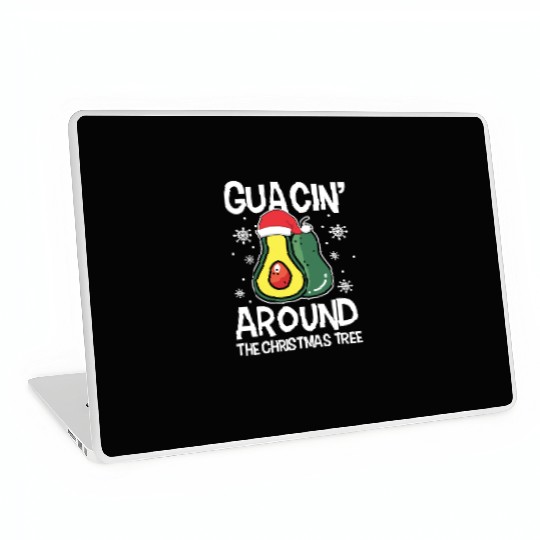 Christmas Guacin Around The Tree Avocado Xmas Laptop Skins