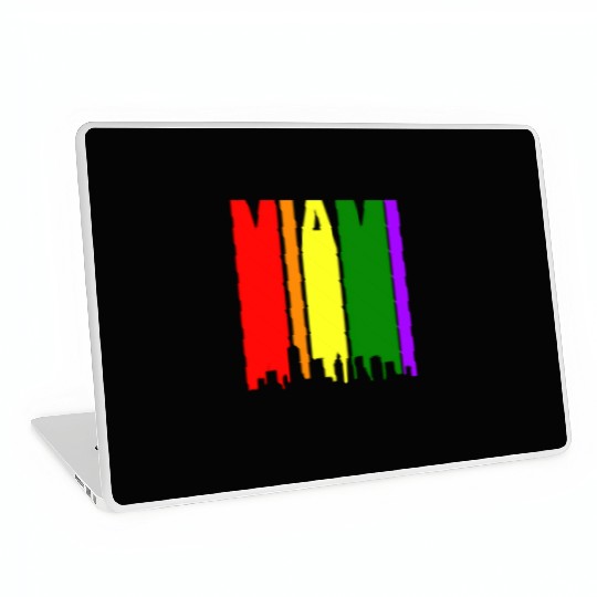 Miami Gay Pride Rainbow Laptop Skins
