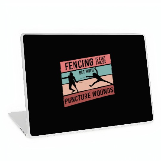 Fencing Sabre Laptop Skins