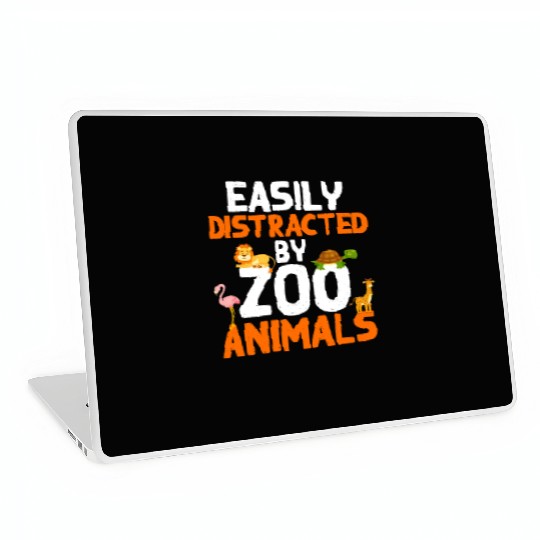 Zoo Animals Giraffe Lion Flamingo Zoo Laptop Skins