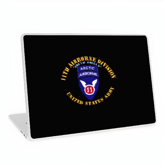 11th Airborne Division Arctic Angels w Arctic Tab Laptop Skins