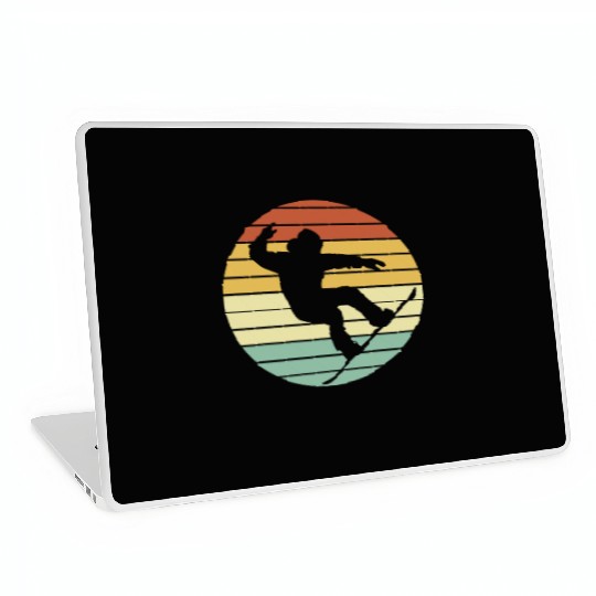 Winter Sport Snowboarder Retro Snowboarding Laptop Skins