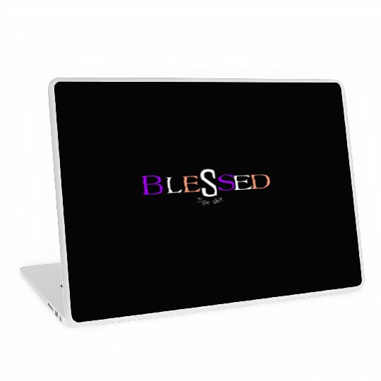 Purple and pink blessed aka pimp shit type shit Laptop Skins