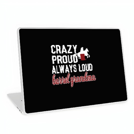 Barrel Racing Grandma Barrel Racing Grandmother Laptop Skins