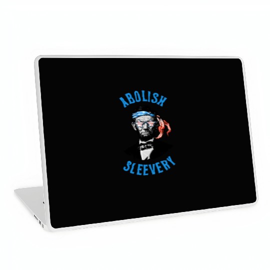 Funny Abraham Lincoln Flag United States Patriotic Laptop Skins