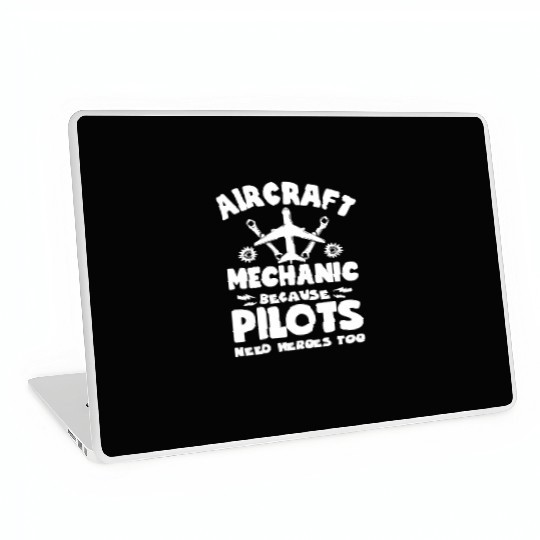 Funny Plane Aircraft Mechanic Maintenance Engineer Laptop Skins