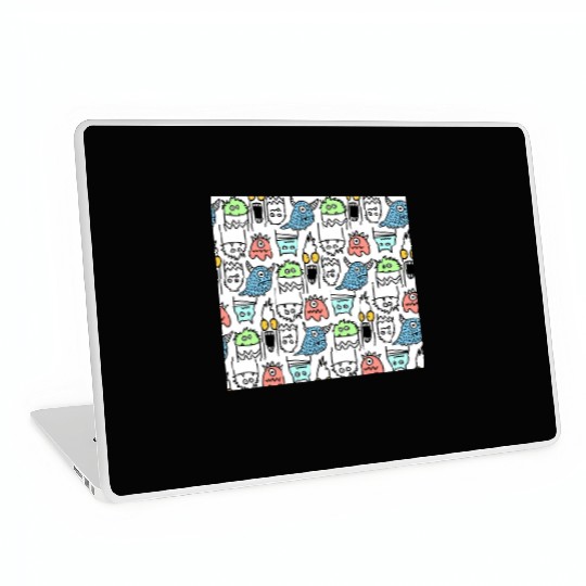 SARAMOM scary pattern Laptop Skins