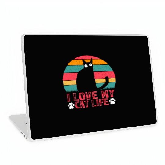 Funny Cat Meme Cat Owner Cat Lover I Love My Cat L Laptop Skins