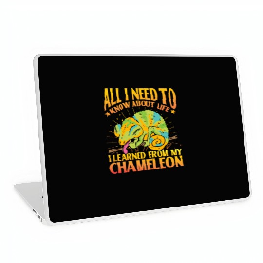 All I need to know about life Chameleon Laptop Skins