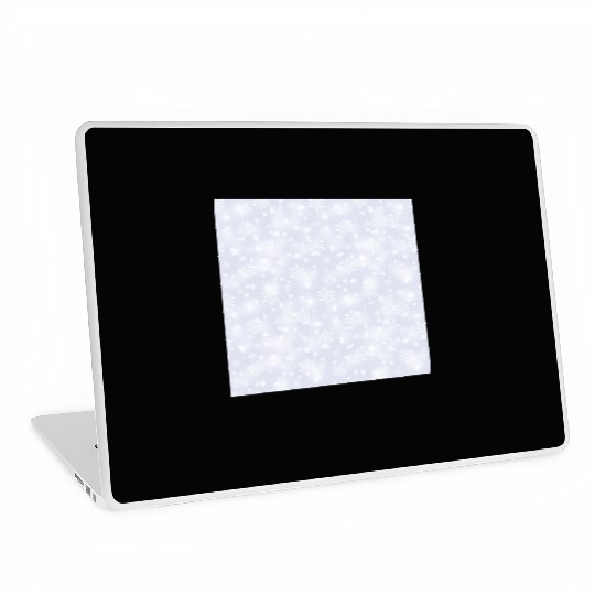 Lilac Snowflakes Pattern Laptop Skins