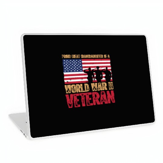 Proud Veteran Granddaughter Laptop Skins
