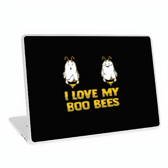 I Love My Boo Bees Bumble Bees Halloween Costume Laptop Skins