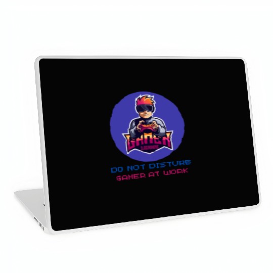 Do Not Disturb Gamer At Work-Gaming Lover Laptop Skins