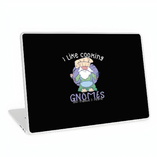 Cooking Cook Chef Gnomes Gnome Lover Funny Gnome Laptop Skins