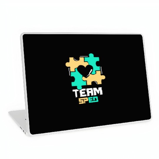Team Sped Awareness Teacher Special Education Laptop Skins