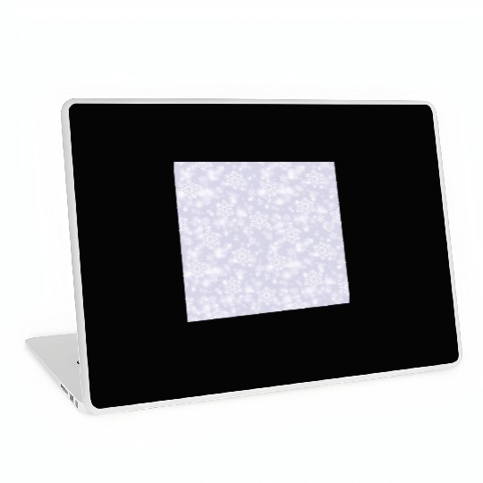 Lavender Snowflakes Pattern Laptop Skins