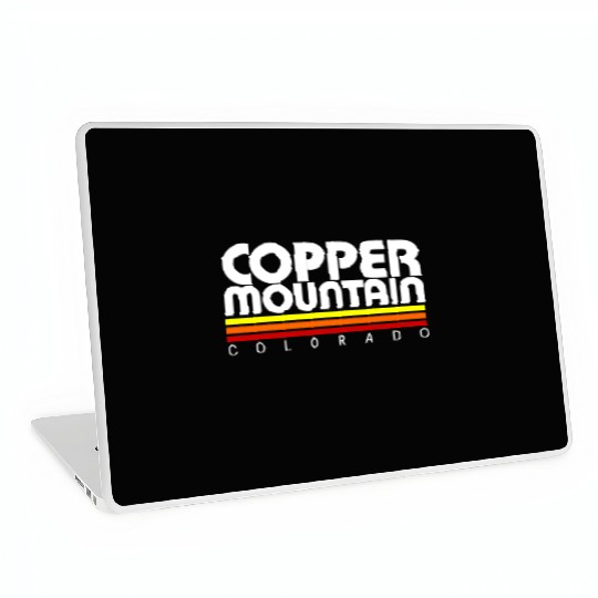 Retro Copper Mountain Colorado Laptop Skins