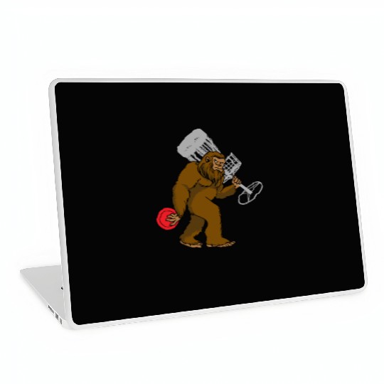 Disc Golf Ape Man Laptop Skins