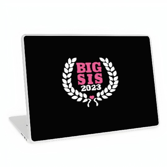 Big Sis 2023 - Big Sister Baby Birth Girl Gift Laptop Skins