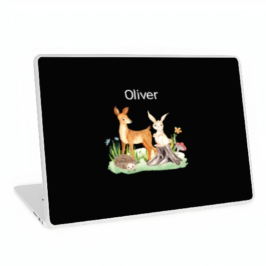 Animal deer rabbit hedgehog Oliver Laptop Skins
