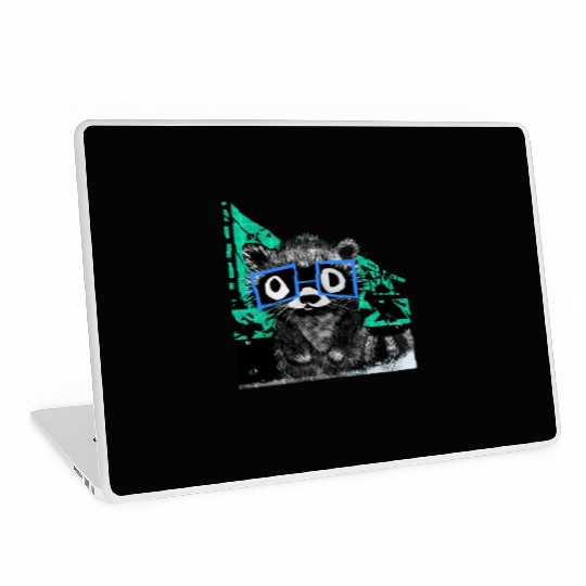 Raccoon #3 Mary Jane Bookworm Laptop Skins