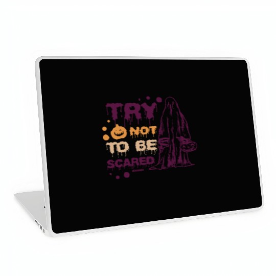 Halloween ghost trick or treat costume Laptop Skins