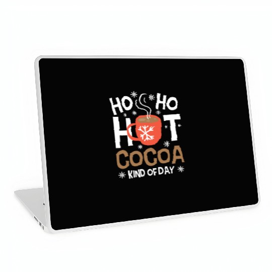 Christmas Funny Ho Ho Hot Cocoa Xmas Holiday Gift Laptop Skins