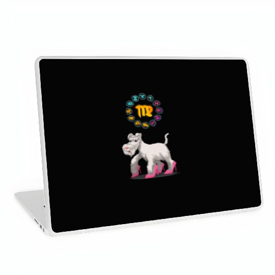 Funny Dog Lover Horoscope Virgo Zodiac Sign Cool Laptop Skins