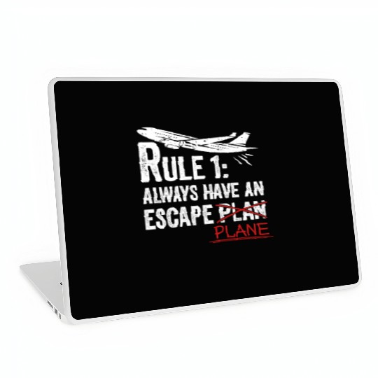 Airline Pilot Aviation Pun For a Corporate Pilot Laptop Skins