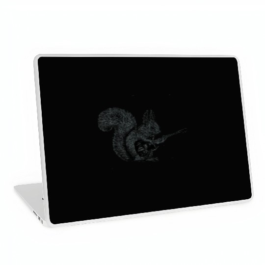 Squirrel Playing Guitar Laptop Skins