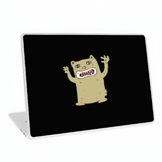 funny catzilla, cat lover Laptop Skins