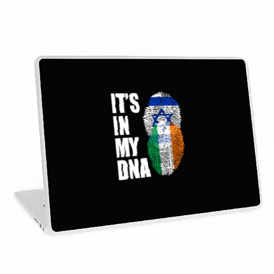 Israel And Irish Mix Heritage DNA Flag Laptop Skins