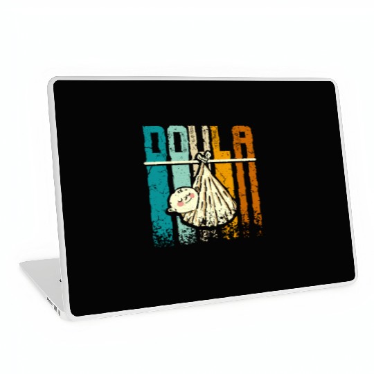 Retro Vintage Doula Laptop Skins