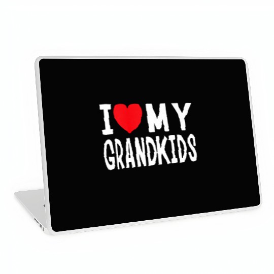 I Love My Grandkids Family Celebration Grandma Gra Laptop Skins