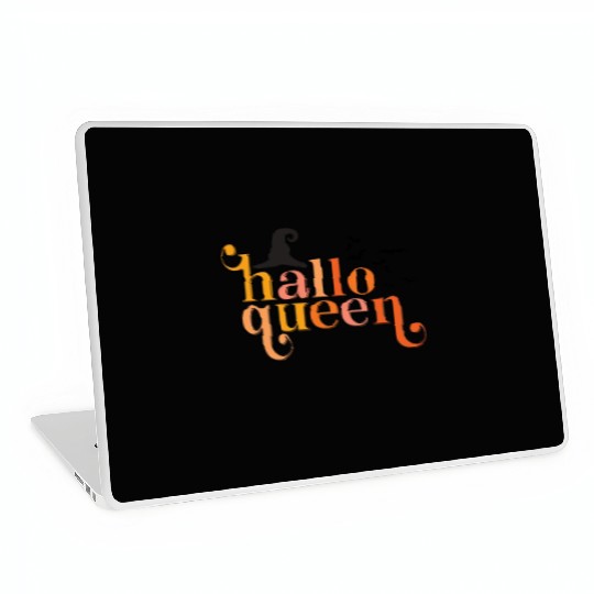 Cute Halloqeen Halloween Queen Laptop Skins